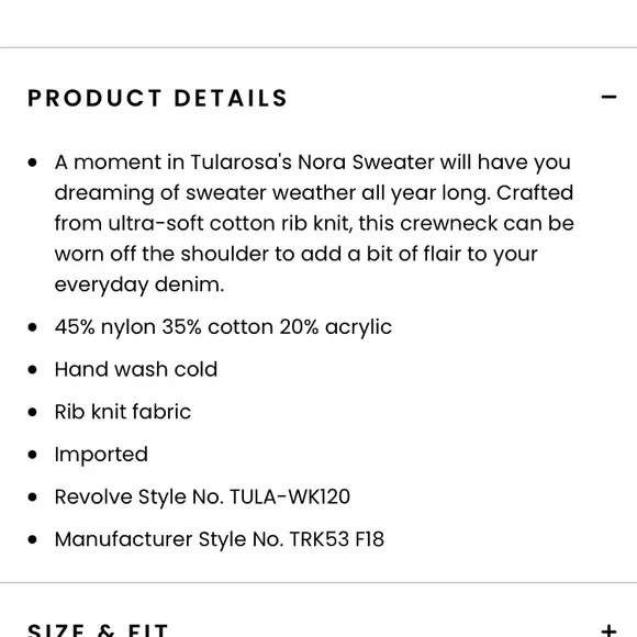 Tularosa Nora Sweater in Oatmeal - Picture 5 of 9